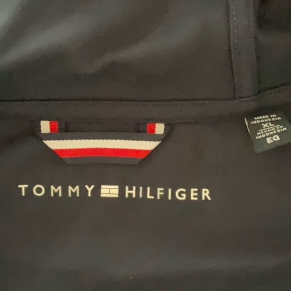 TOMMY HILFIGER NWT MENS ZIP UP COAT JACKET WITH HOOD EXTRA LARGE - Picture 11 of 13